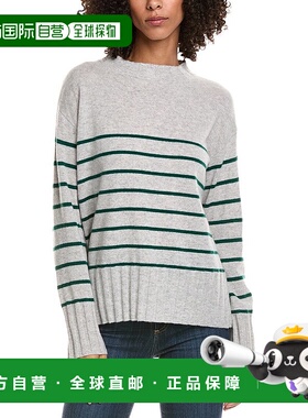 自营InCashmere圆领羊绒毛衣-灰色 美国奥莱直发