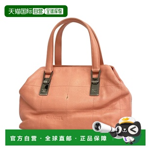 Handbag Calfskin Grained 美国 Owned pink Pre 自营Chanel