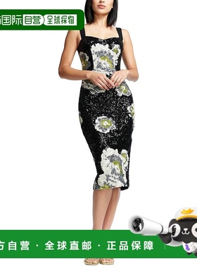 自营Dress The Population Nicole Sheath Dress - black multi