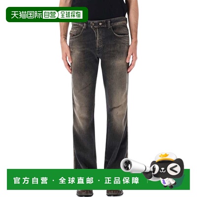 自营diesel1998 d-buck Paint Splatter复古灰色直筒牛 美国奥莱