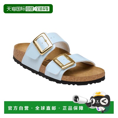 自营Birkenstock悉尼奢华带扣birko-flor凉鞋-蓝色 美国奥莱直发