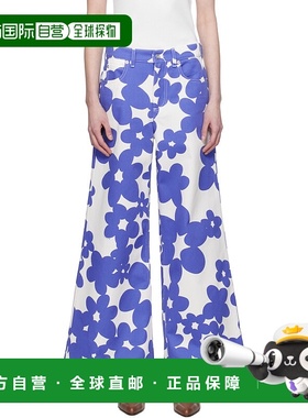 1h可退 香港直邮潮奢 Marni 玛尼 女士 蓝色 & 白色 Dillies Prin