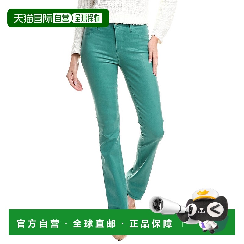 自营L'AGENCE Selma高腰时尚婴儿靴牛仔裤-绿色 美国奥莱直发