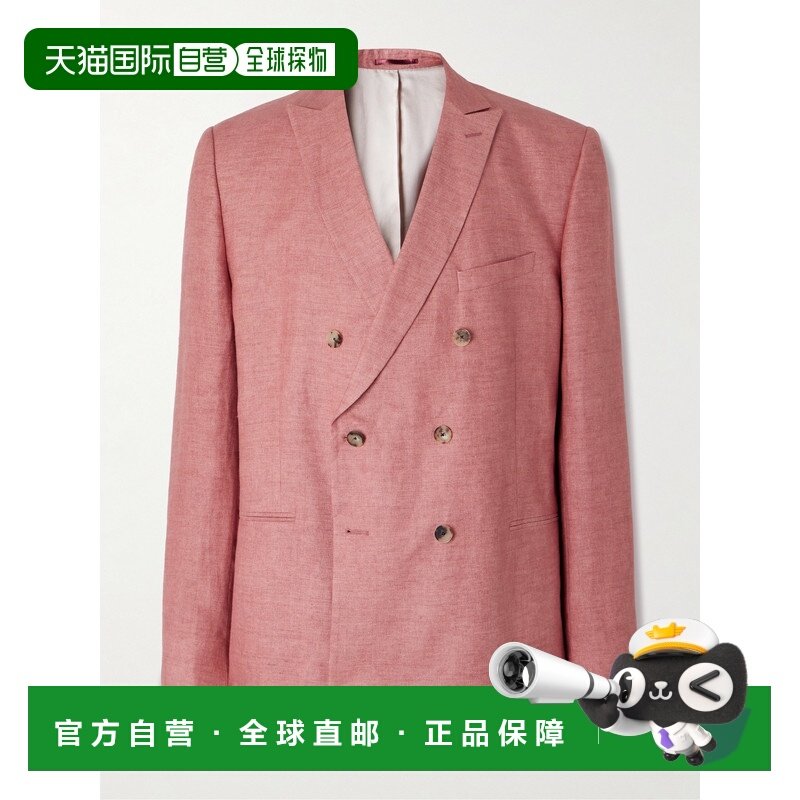 香港直邮潮奢 Tom Ford 汤姆 福特 男士 双排扣亚麻西装外套,男装,商务正装西服,淘宝优惠券,粉丝福利购,淘宝优惠卷