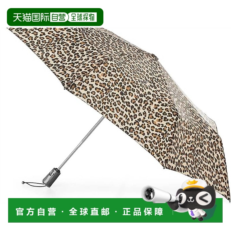 自营 totes自动开合豹纹雨伞 - leopard spot 美国奥莱直发