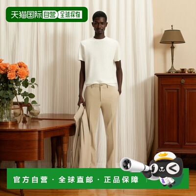 自营 bossRegular-fit sweater in cotton and silk - white 美国