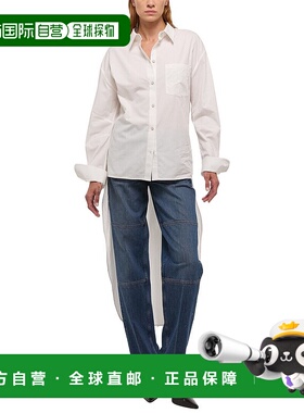 自营 Helmut Lang Apex尾梭织上衣-白色 美国奥莱直发