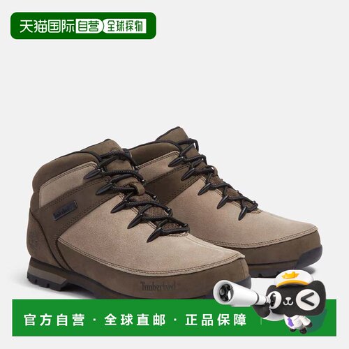自营Timberland Euro Sprint TB0A2K84A4P男士棕色皮革脚踝登山靴