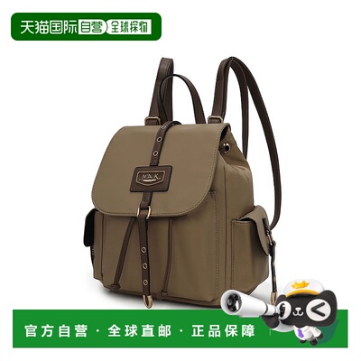 自营 mia k collectionPaula Backpack for Women's taupe 美国奥