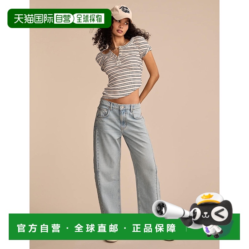 自营 Lucky Brand女式桶腿-浅蓝色 美国奥莱直发