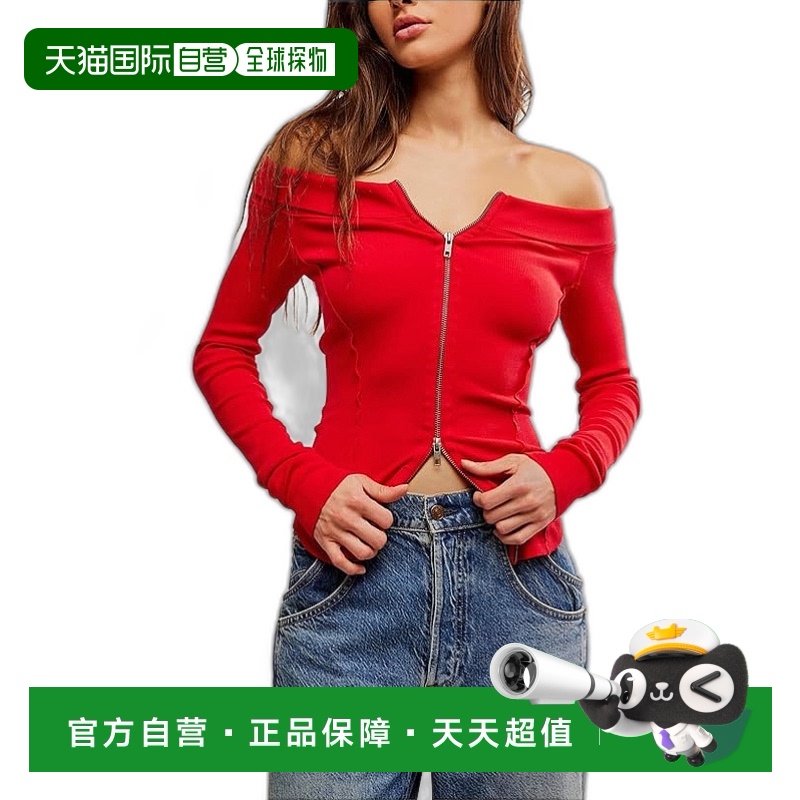 1h可退 香港直邮潮奢 Free People 自由人 女士 Eye 糖果色T恤