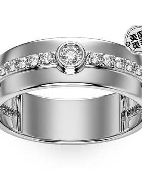 pompeii35/8 克拉钻石戒指 男士实验室培育 7 毫米抛光 10k 金结