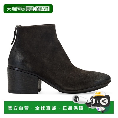 自营marsell棕色“FUNGHETTO”CALF/深色皮革ANKLE靴子-棕色 美国