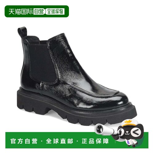 自营Sofft Samira Crinkle Patent Boot - black 美国奥莱直发