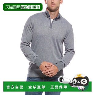 自营Report Collection Mock Neck 1/4-Zip Sweater - grey 美国