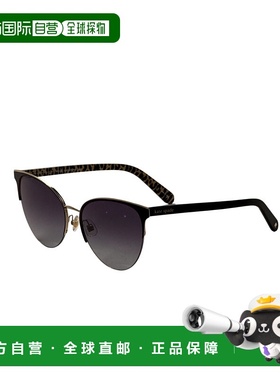 自营 Kate Spade女式57毫米黑色太阳镜-黑灰色 美国奥莱直发