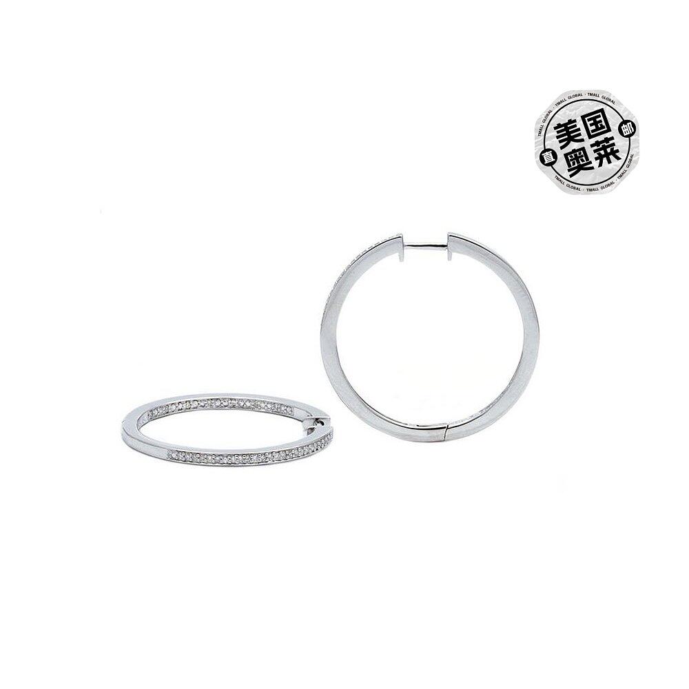 monary1 Carat Triple Row Diamond Hoop Earrings In Sterling S