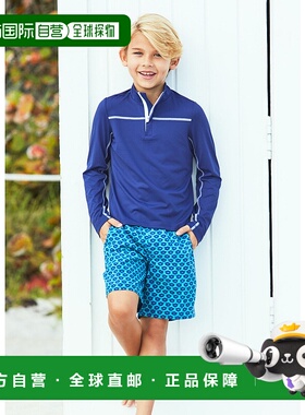 自营 cabana life男童海军蓝运动拉链上衣 - 蓝色 美国奥莱直发