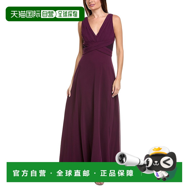 自营Theia Clary Gown - purple 美国奥莱直发连衣裙长裙礼服