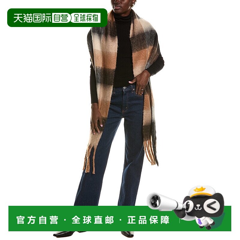 自营La Fiorentina Plush Scarf - brown 美国奥莱直发