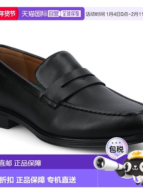 自营 vance co.Vance Phineas中宽款便鞋Penny Loafer正装鞋-黑色