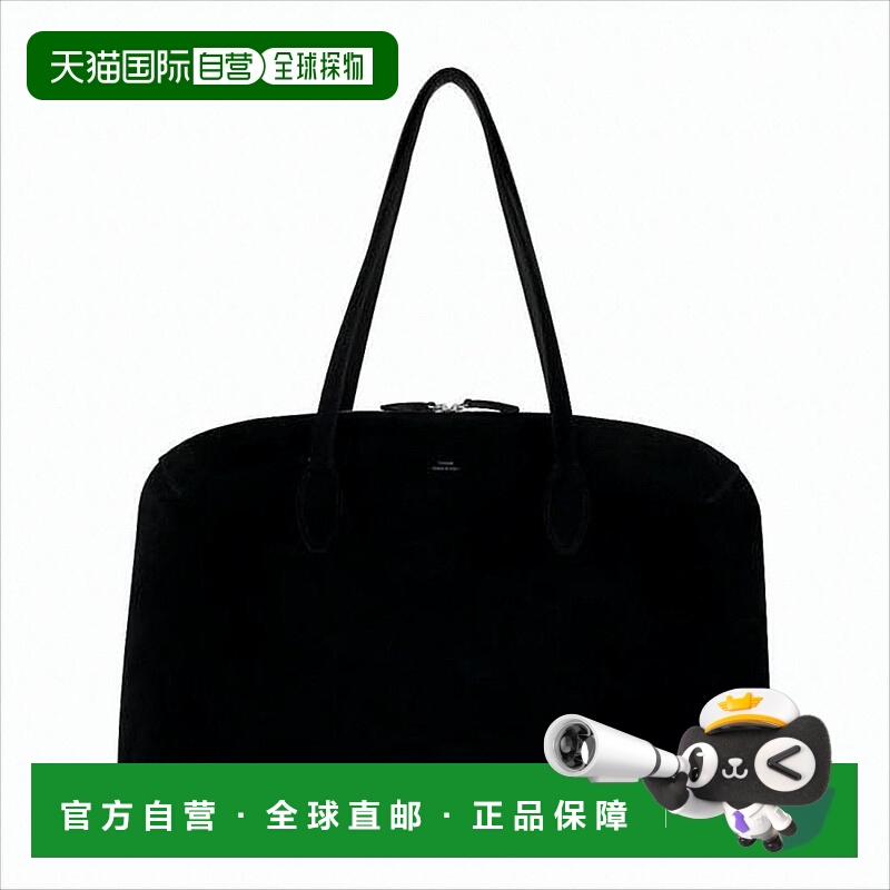 自营totemeStructured Black Calf Leather Tote Bag - white 美