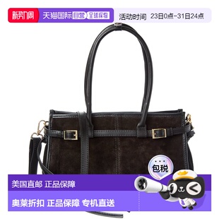 Sadie York Suede Tote 美国奥莱直发 自营Persaman black New