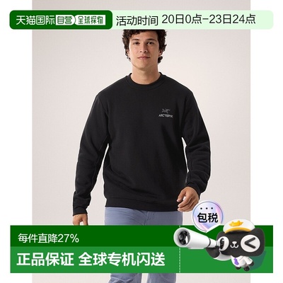 加拿大直发始祖鸟EMBLEM男款圆领套头户外长袖抓绒卫衣