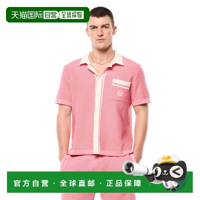 自营sergio tacchini钩针兄弟Cabana Polo-天竺葵粉红色 美国奥莱