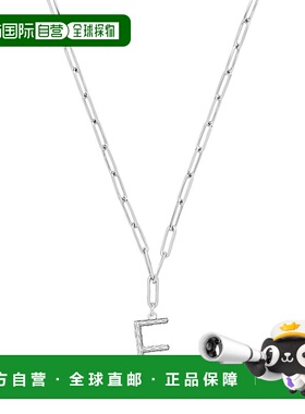 sterling forever编织首字母吊坠项链 - silver-f 【美国奥莱】直