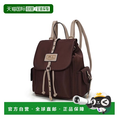 自营mia k collectionPaula Backpack for Women's chocolate 美