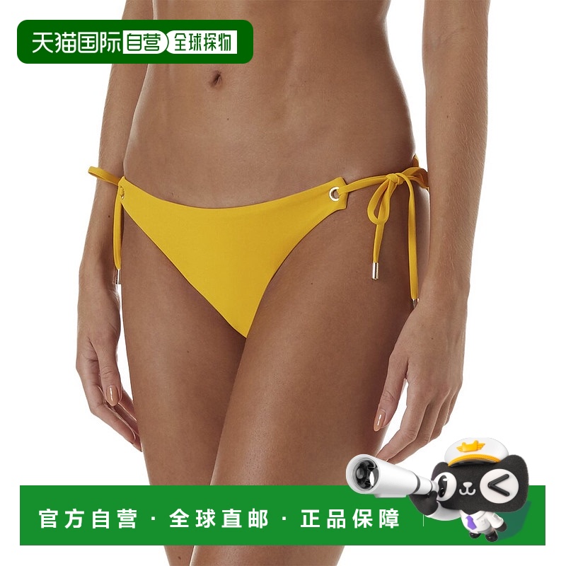 自营 Melissa Odabash 马来西亚 侧系带比基尼泳裤 - 杏色 美国奥