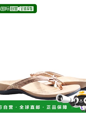 自营 Vionic女式Bella II金色软木通凉鞋10000435-713-金色 美国