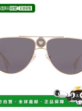 自营Versace Grey Pilot Men's Sunglasses VE2225 100287 60 - m