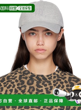 1h可退 香港直邮潮奢 ANINE BING 女士 灰色 Jeremy 棒球帽 A1210