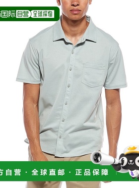 自营 vintage summer复古夏季Pique衬衫-绿色 美国奥莱直发