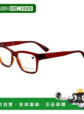 自营 Longchamp女式52mm橙色镜片-透明锈橙色 美国奥莱直发