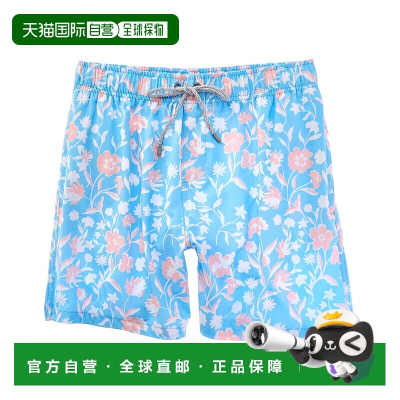 自营vintage summer复古夏季印花泳裤-蓝色 美国奥莱直发