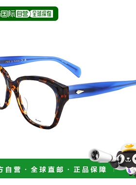 自营 rag & boneRag&Bone女式53mm蓝色哈瓦那眼镜-蓝色哈瓦那 美