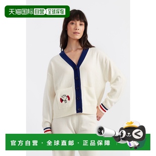 自营 chinti & parker奶油羊毛羊绒史努比航海开衫-白色 美国奥莱