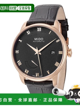 自营 Mido/美度 男士 Baroncelli 40mm自动腕表 黑色 美国奥莱直