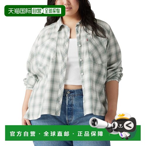 自营Levi's Harrison Shirt Womens  Plaid Cotton Long Sleeve B