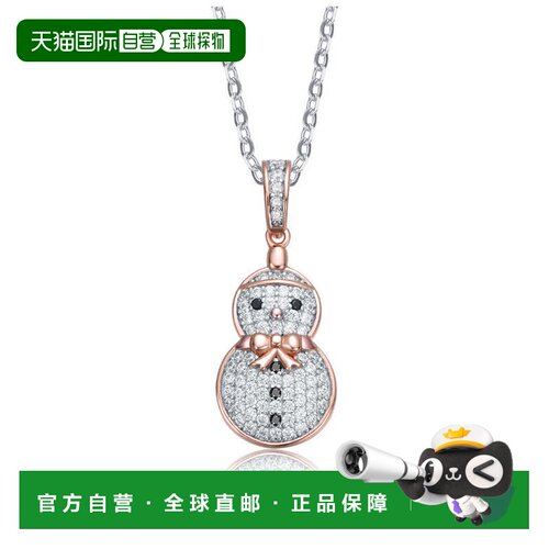 自营geneviveSterling Silver with Black & White Cubic Zirconi