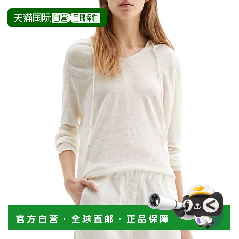 自营nili lotanMelissa Lightweight Linen Hooded Sweater In Cr