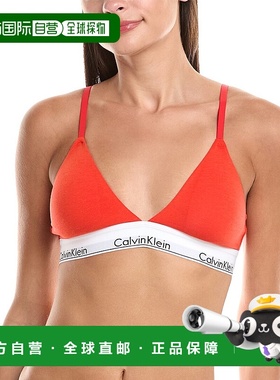 自营calvin klein凯文克莱浅色三角文胸-红色 美国奥莱直发内衣