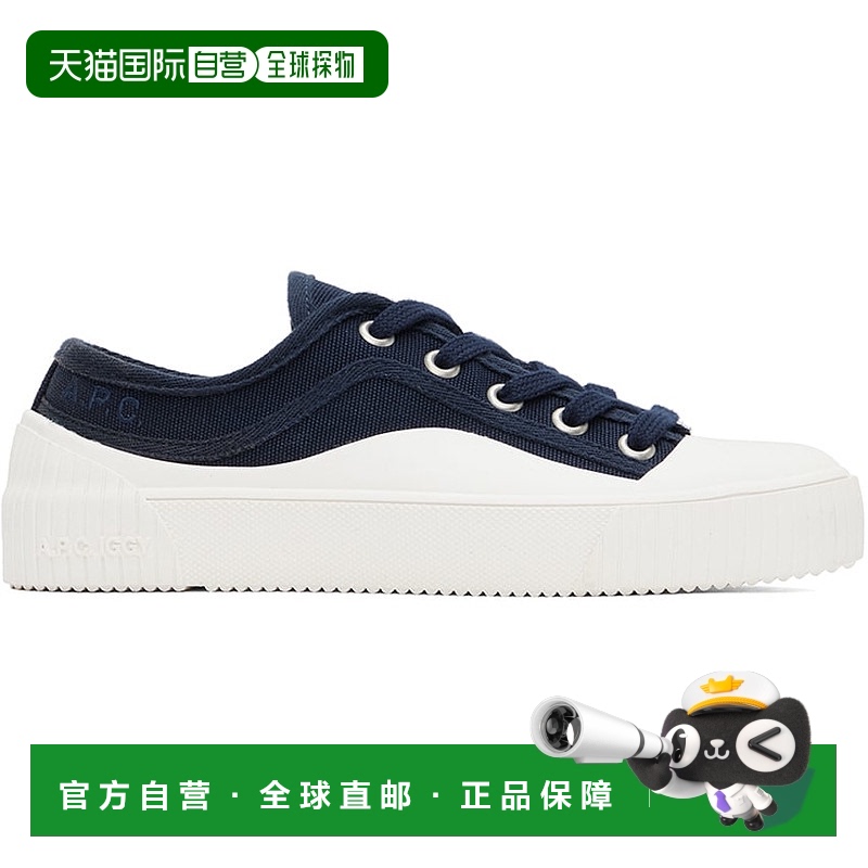 1h可退 香港直邮潮奢 A.P.C. 男士 海军蓝 Iggy Basse 运动鞋 COG
