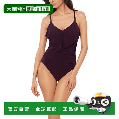 自营Magicsuit Solids Isabel One-Piece - purple 美国奥莱直发