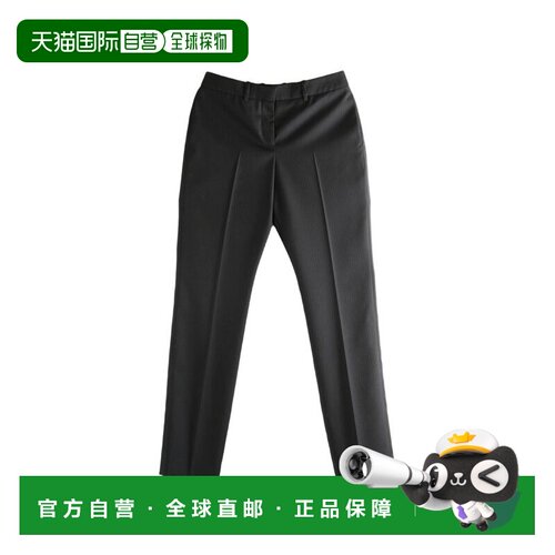 自营givenchy真丝和尼龙直筒长裤-黑色 美国奥莱直发直筒裤