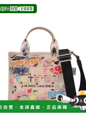 美国直邮MARC JACOBS - Women Punk Scribble Canvas Small Tote