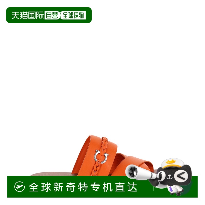 自营 salvatore ferragamo乔托皮革滑梯-橙色 【美国奥莱】直发